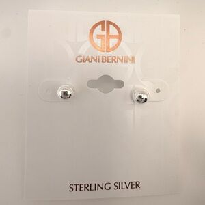 NWT Giani Bernini Sterling Silver Polished Ball Stud Earrings| Timeless Everyday